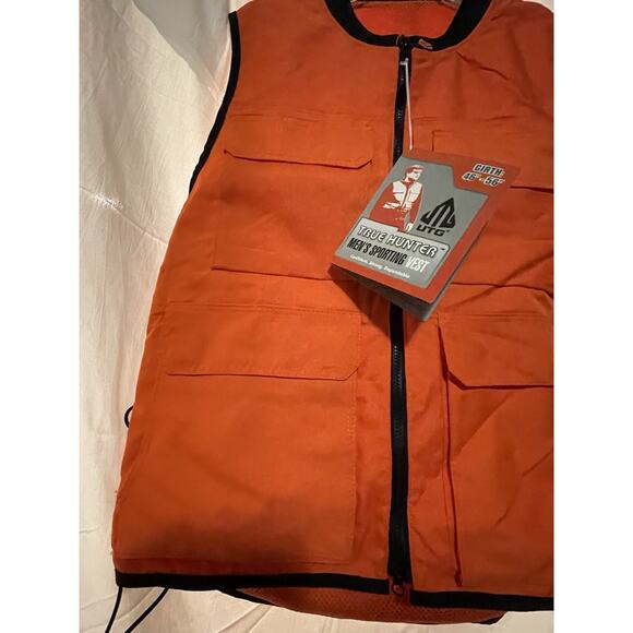 UTG TRUE HUNTER Male Sporting Vest Men’s XL 46-56” Girth Orange Hunting NEW - Picture 8 of 13
